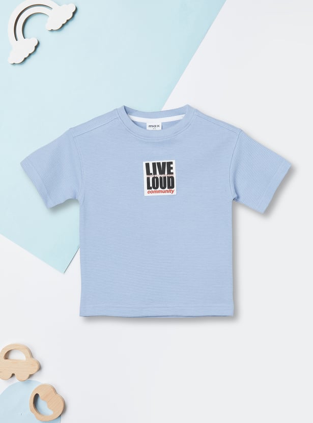 Boys Printed T-shirt with Shorts Set