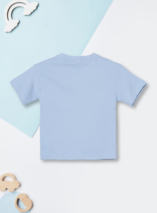 Boys Printed T-shirt with Shorts Set
