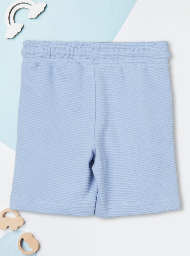 Boys Printed T-shirt with Shorts Set