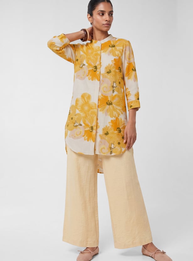 Women Floral Print Straight Kurta