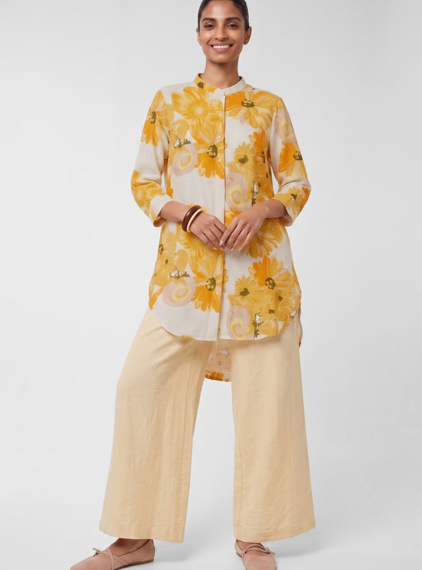 Women Floral Print Straight Kurta