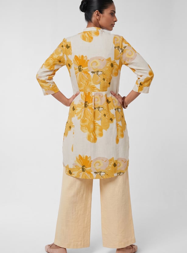 Women Floral Print Straight Kurta