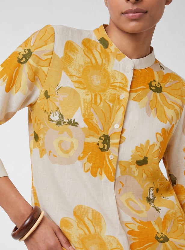 Women Floral Print Straight Kurta
