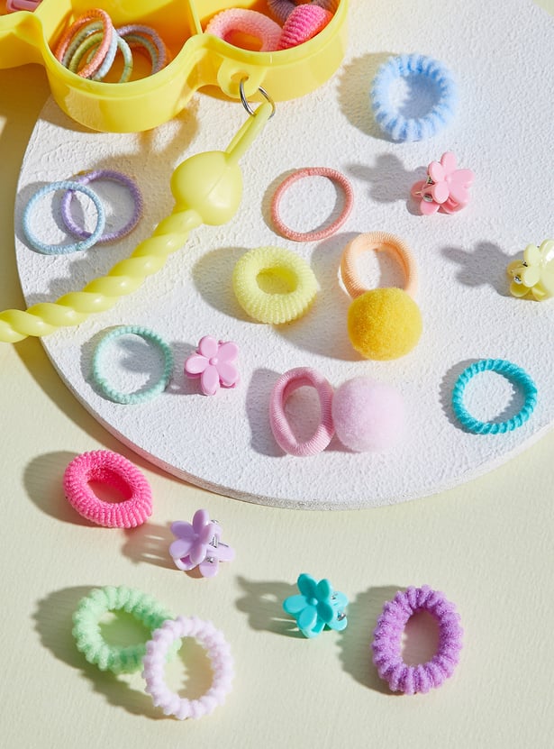Girls Solid Hair Accessory Set