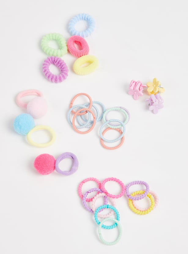 Girls Solid Hair Accessory Set