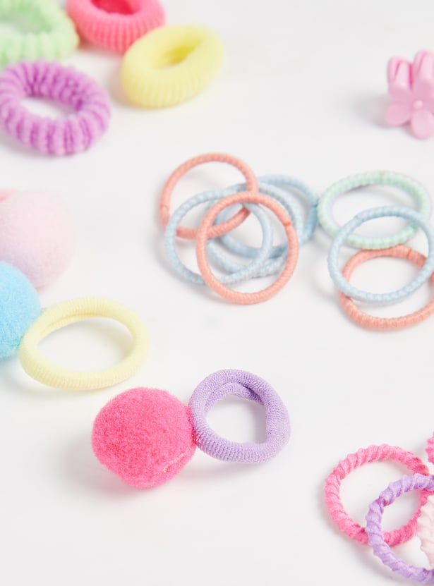 Girls Solid Hair Accessory Set