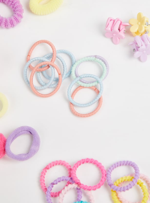 Girls Solid Hair Accessory Set