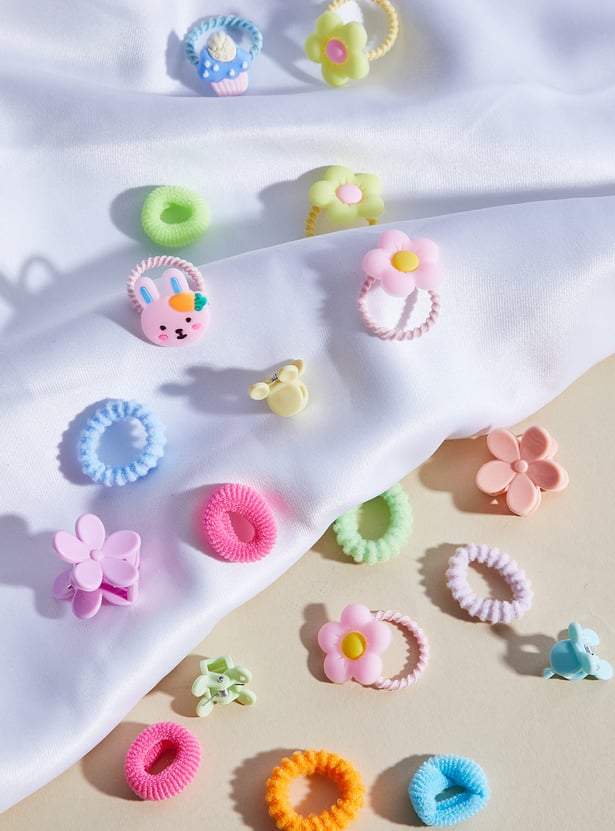 Girls Printed Hair Accessory Set