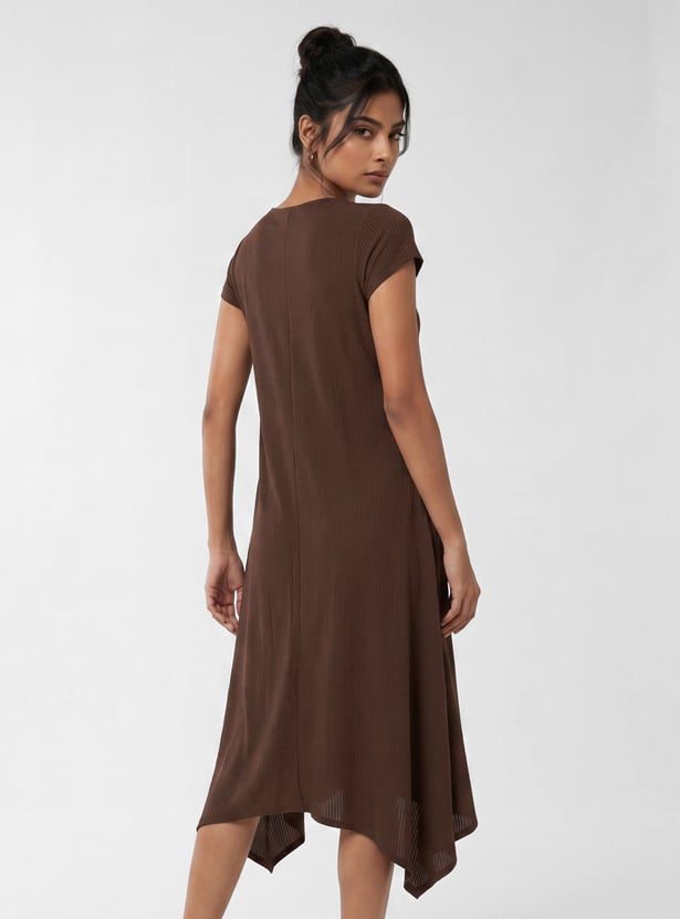Women Solid Midi Dress