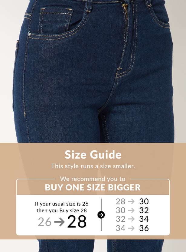 Women High Rise Straight Fit Jeans