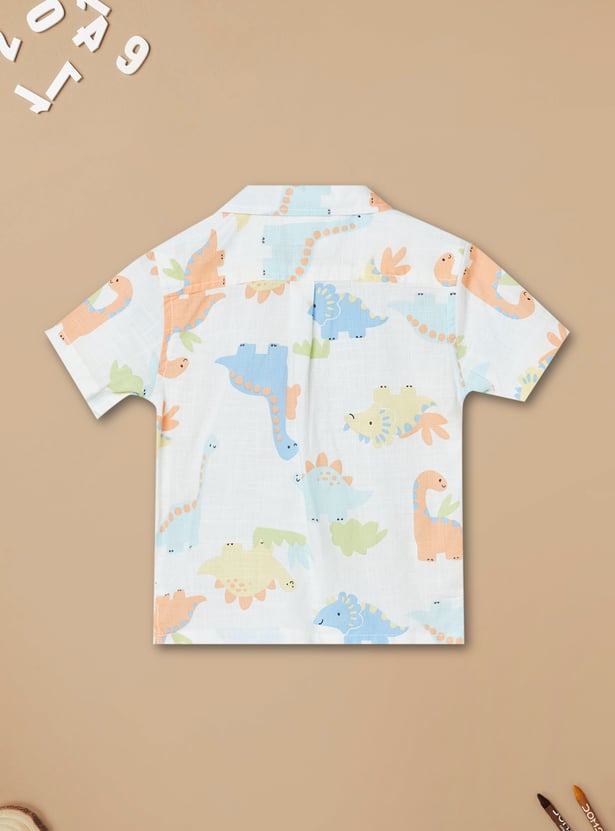 Boys Printed Shorts Set