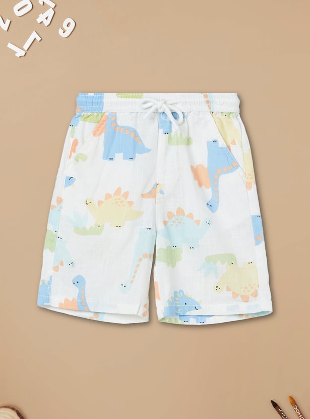 Boys Printed Shorts Set