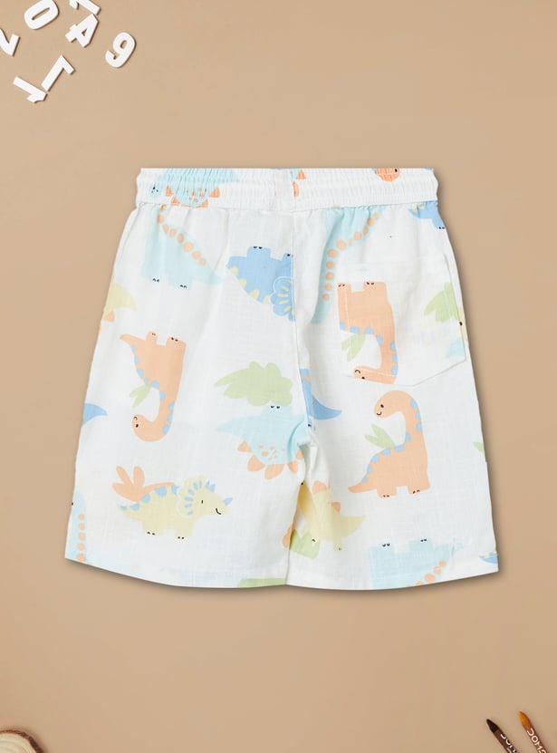Boys Printed Shorts Set