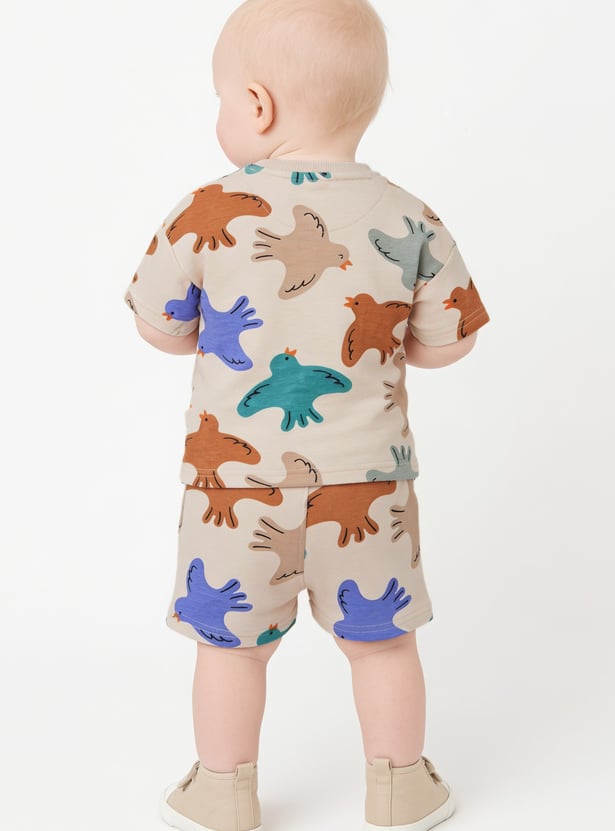 Boys Printed T-shirt and Shorts Set