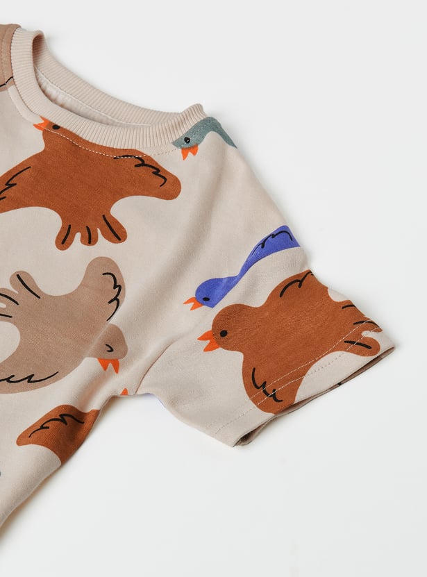 Boys Printed T-shirt and Shorts Set