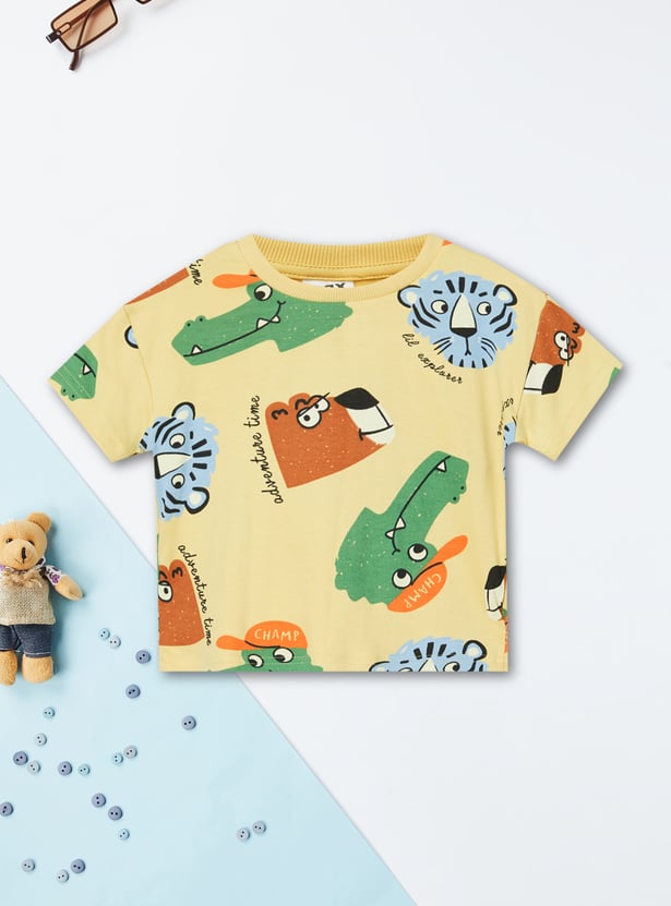 Boys Printed Shorts Set