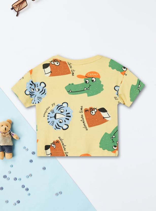 Boys Printed Shorts Set