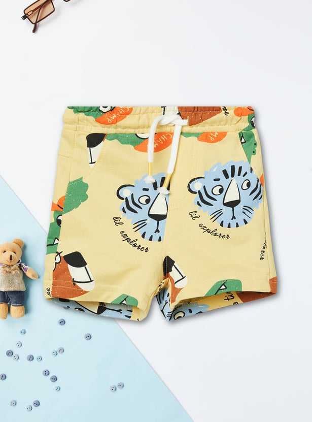 Boys Printed Shorts Set
