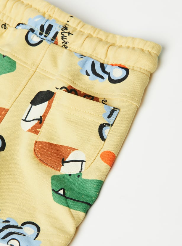 Boys Printed Shorts Set