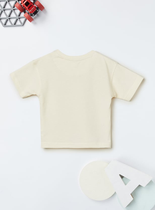Boys Embroidered T-shirt with Shorts Set