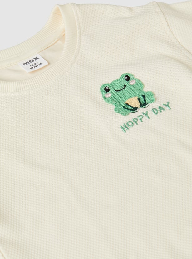 Boys Embroidered T-shirt with Shorts Set