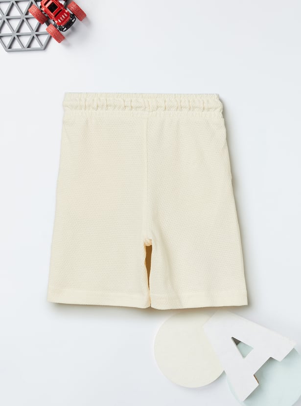 Boys Embroidered T-shirt with Shorts Set