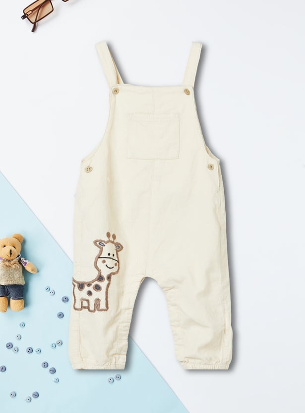 Boys Striped Dungaree with T-Shirt