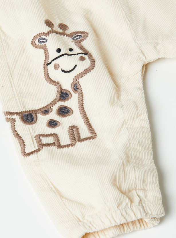Boys Striped Dungaree with T-Shirt