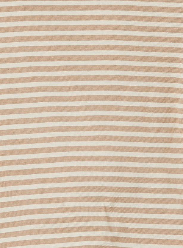 Boys Striped Dungaree with T-Shirt