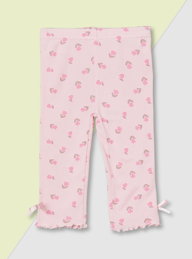 Girls Printed Leggings - Pack of 2