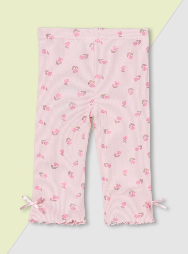 Girls Printed Leggings - Pack of 2