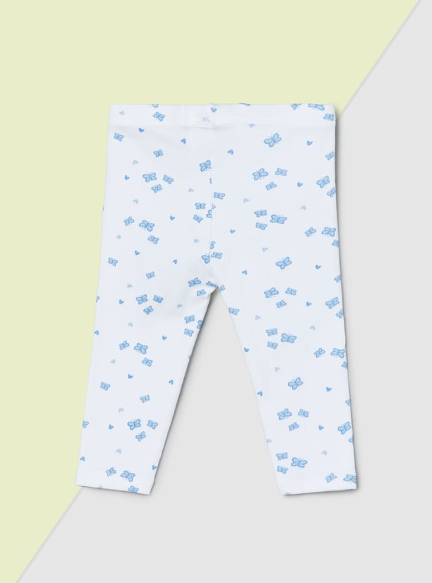 Girls Printed Leggings - Pack of 2