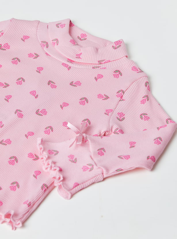 Girls Printed Tops - Pack of 2