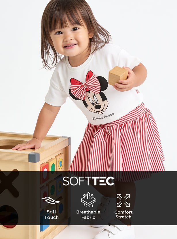 Girls Minnie Mouse Skirt Set