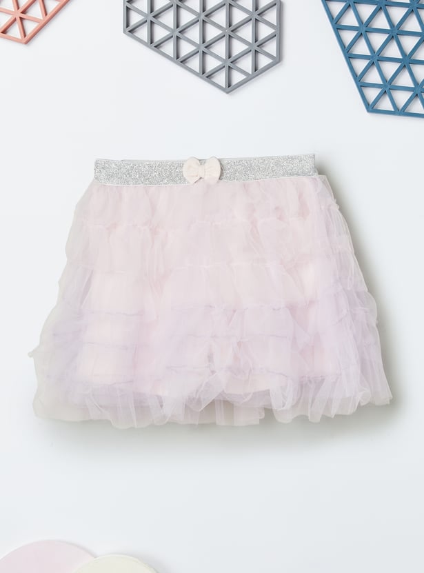 Girls Bunny Print Skirt Set