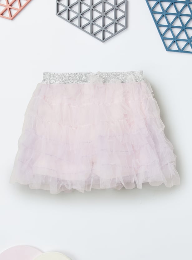 Girls Bunny Print Skirt Set