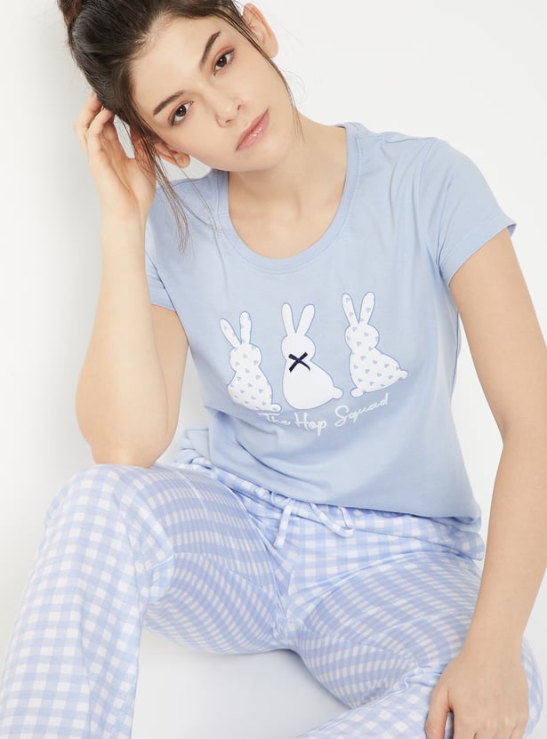 Women Printed PJ Set