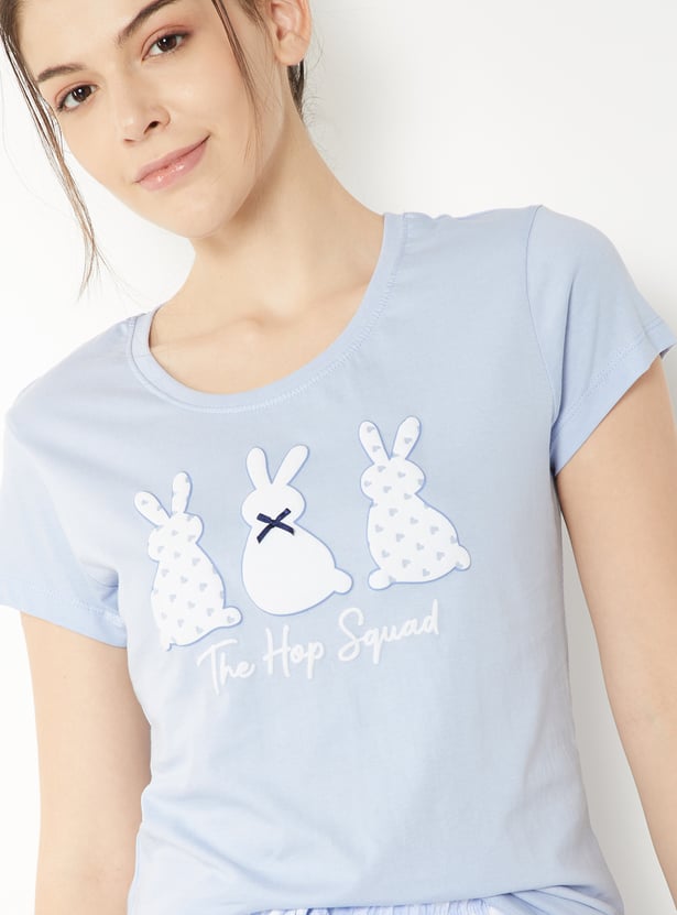Women Printed PJ Set