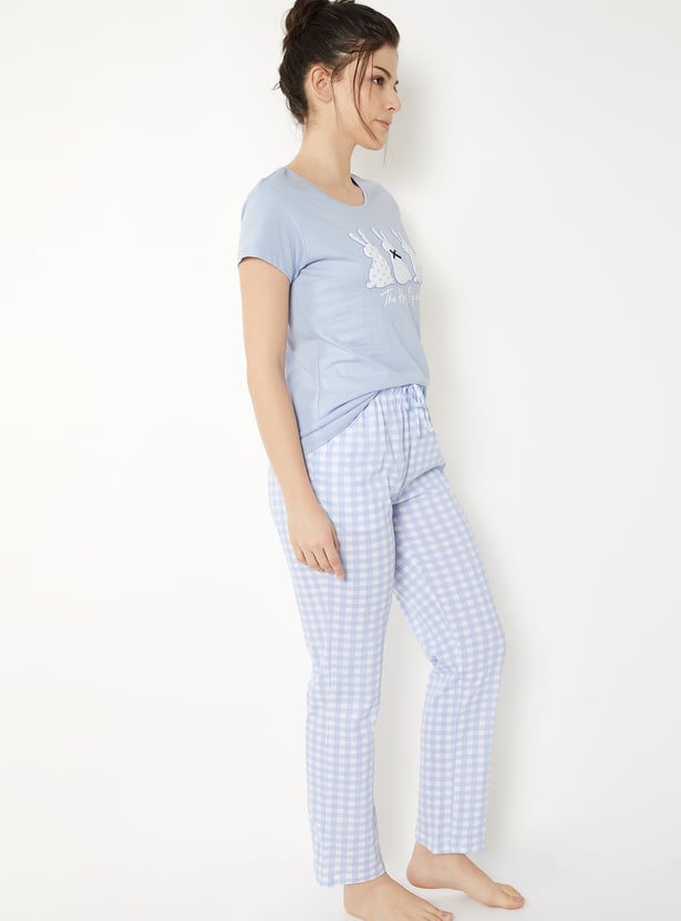 Women Printed PJ Set