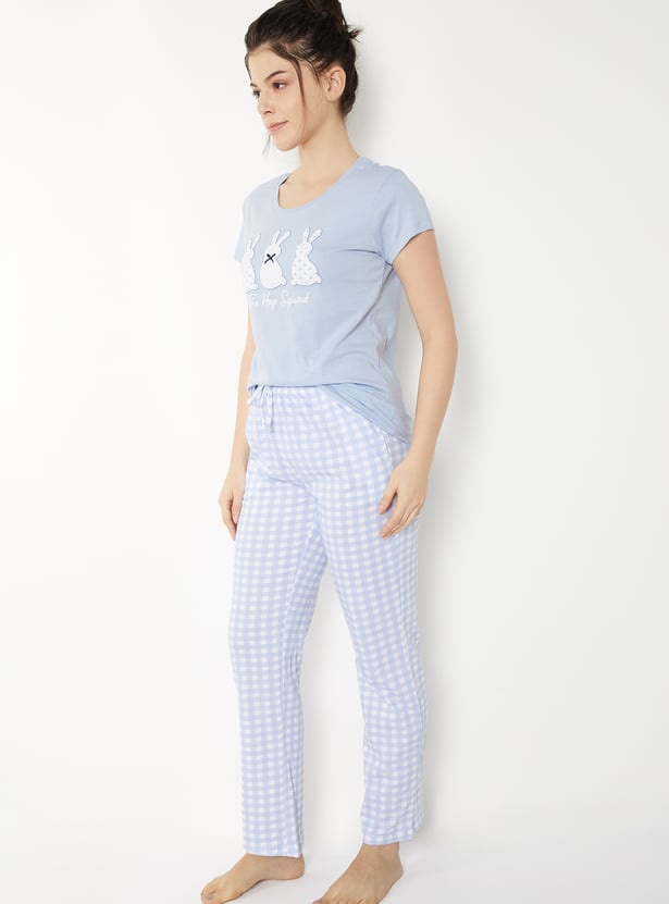 Women Printed PJ Set
