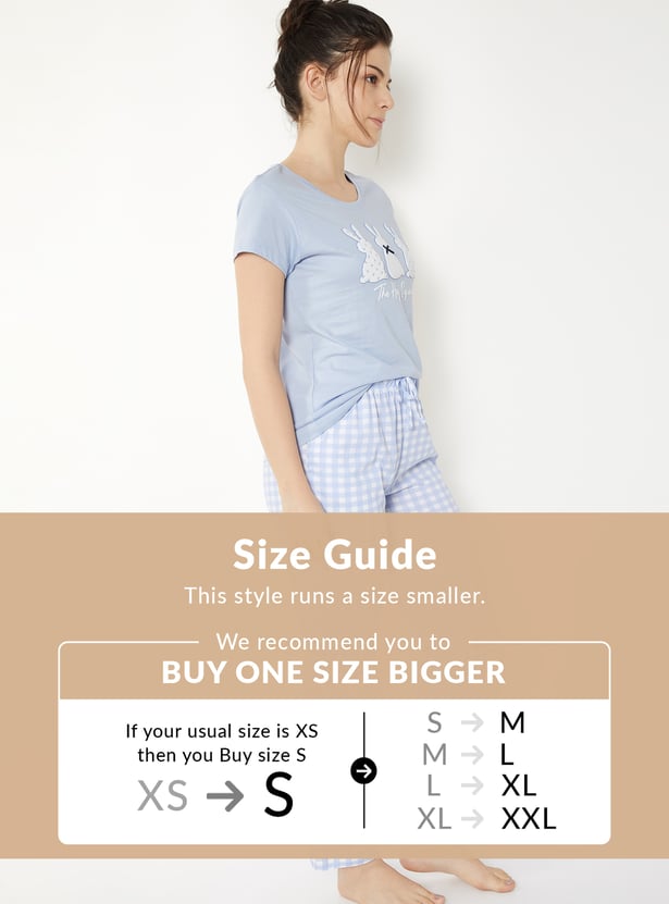 Women Printed PJ Set
