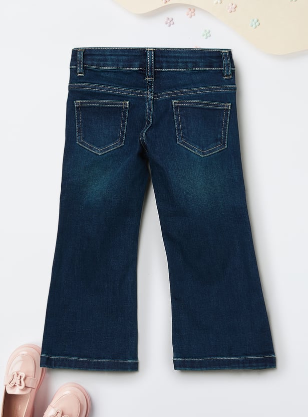 Girls Mid-Rise Flared Jeans