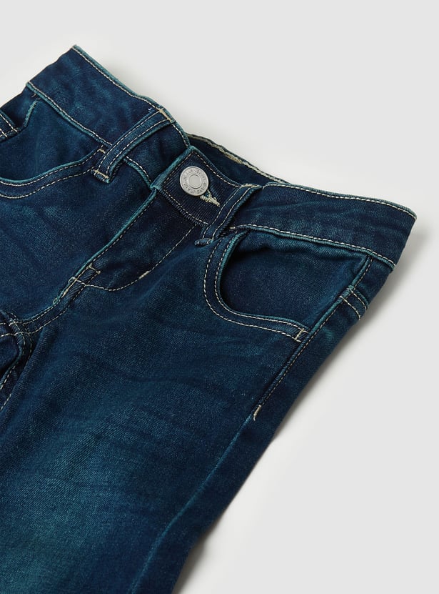 Girls Mid-Rise Flared Jeans