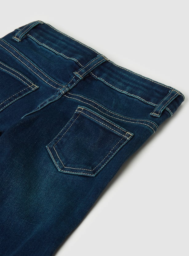 Girls Mid-Rise Flared Jeans