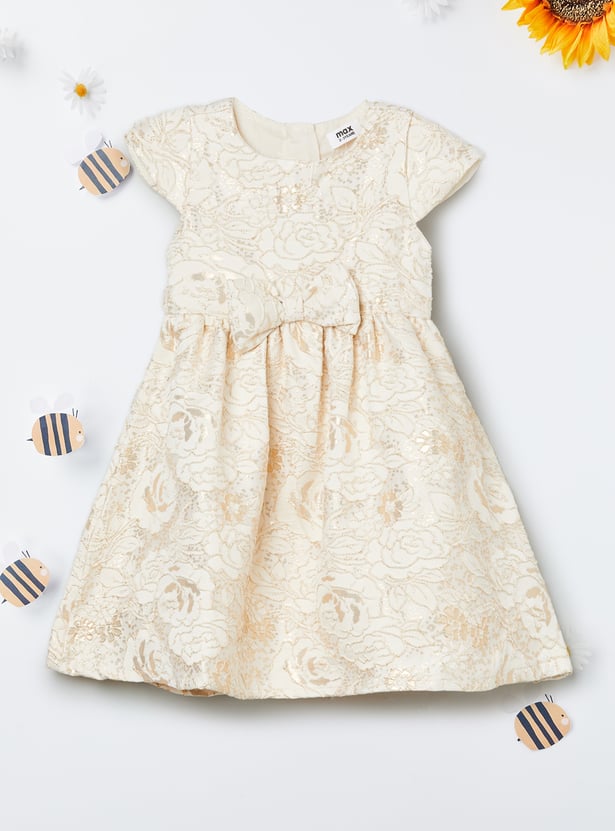 Girls Floral Embroidered Dress