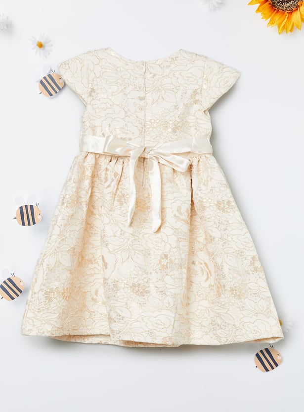 Girls Floral Embroidered Dress