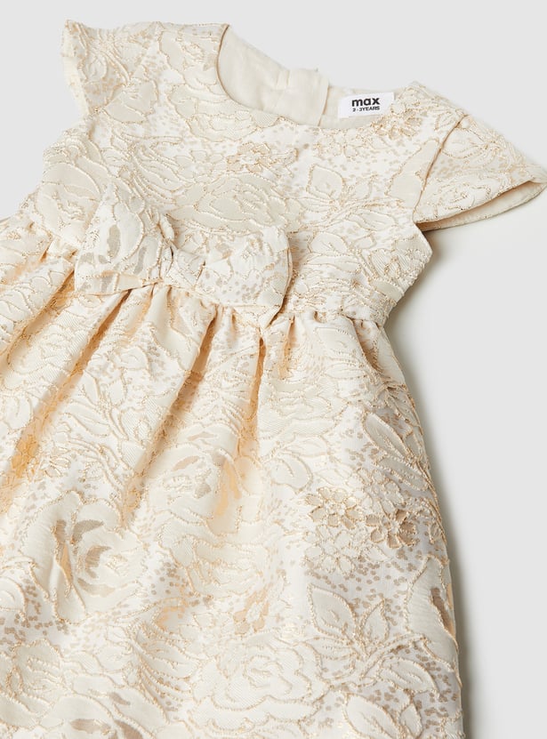 Girls Floral Embroidered Dress