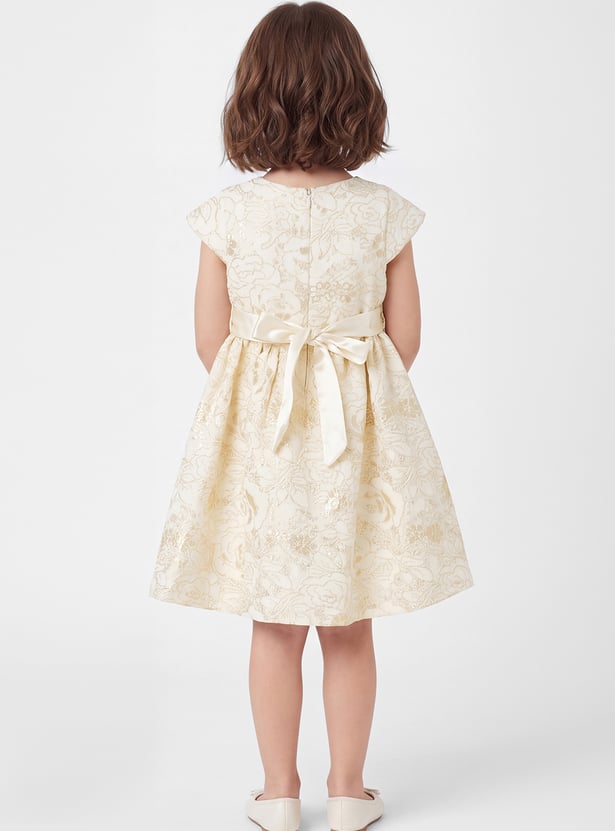 Girls Floral Embroidered Dress
