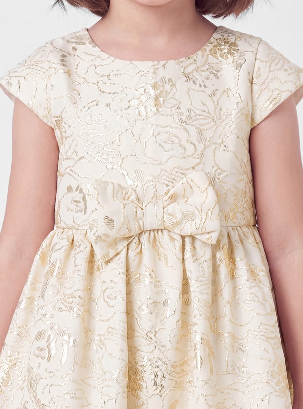 Girls Floral Embroidered Dress
