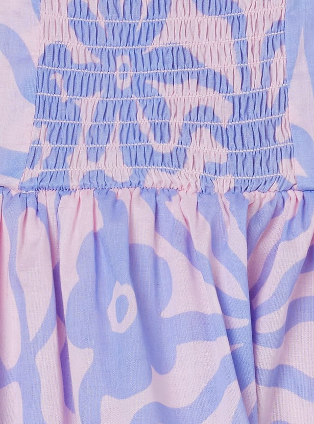 Girls Floral Print Dress